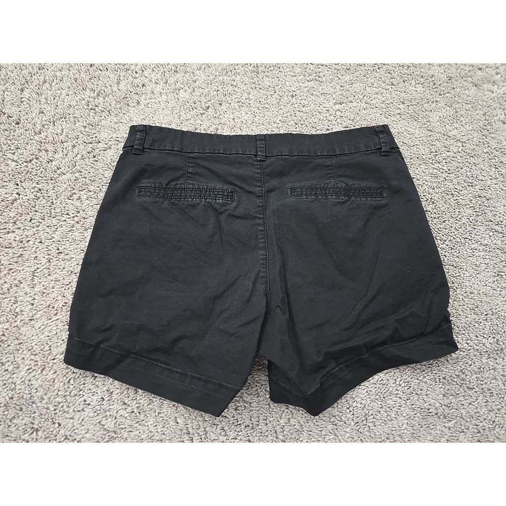 Old Navy Everyday Shorts Womens 8 Black Inseam: 4.5" MidRise Chino Preppy Casual - Picture 5 of 7